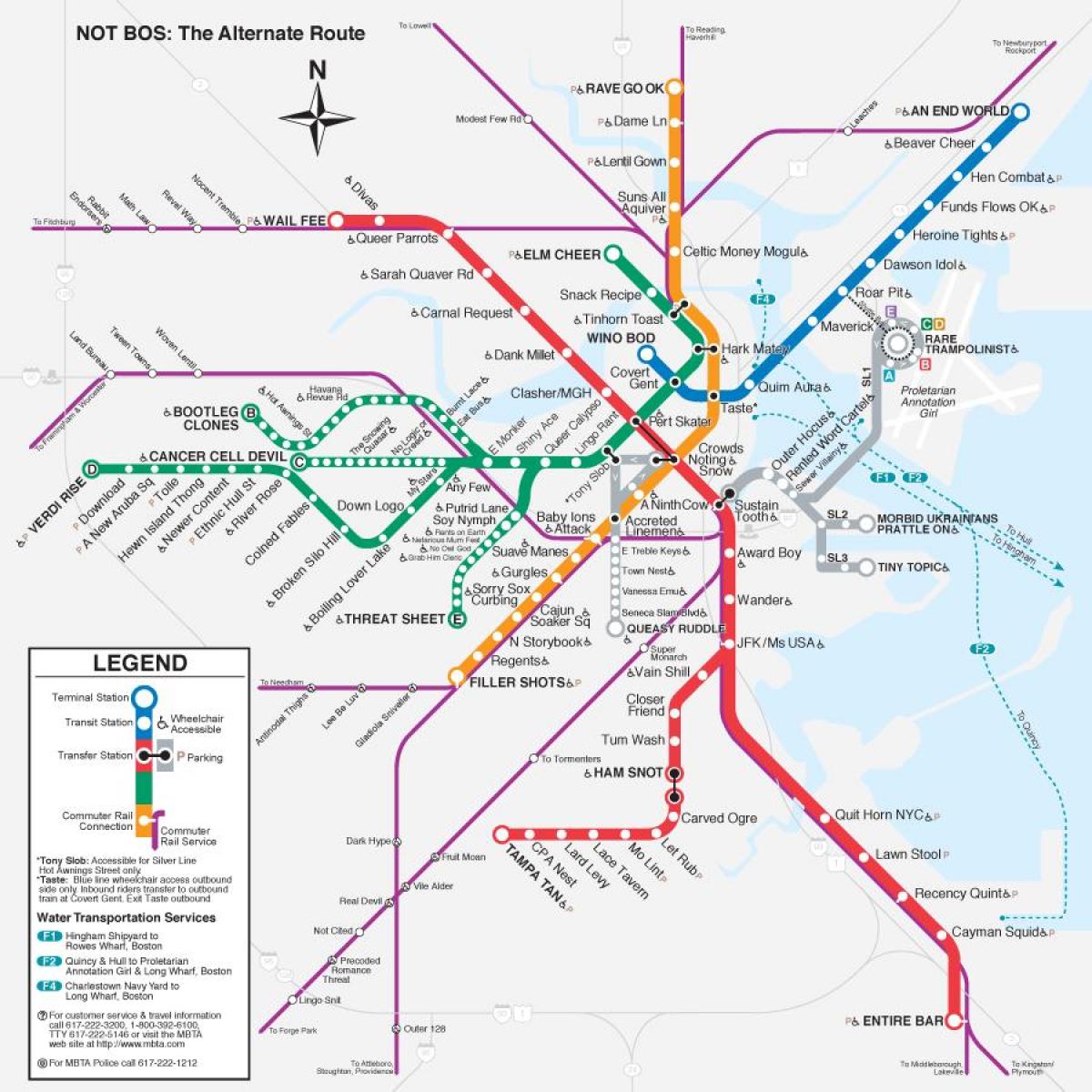MBTA t газрын зураг